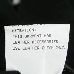 Pre Owned Giorgio Armani Black Cashmere Zip-Up Jacket S