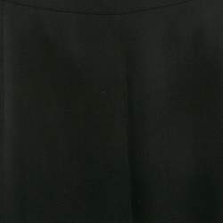 Giorgio Armani Black Silk Straight Leg Trousers M