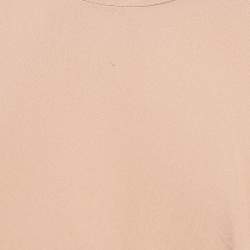 Pre Owned Giorgio Armani Copper Pink Silk Sleeveless Short Dress M