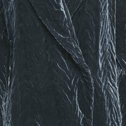 Giorgio Armani Blue Textured Velvet Coat M