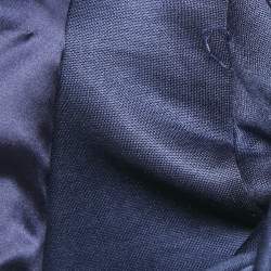 Giorgio Armani Blue Crepe Tie-Up Blazer M