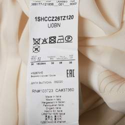 Giorgio Armani Off-White Tuxedo Button Front Blouse S