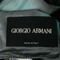 مملوكة مسبقًا Giorgio Armani Multicolor/Black Silk Reversible Blazer M