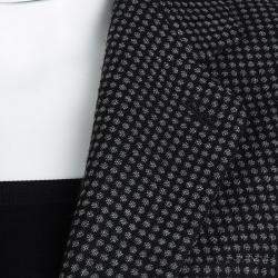 Pre Owned Giorgio Armani Vintage Monochrome Dotted Blazer and Skirt Set M