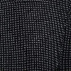 Pre Owned Giorgio Armani Vintage Monochrome Dotted Blazer and Skirt Set M