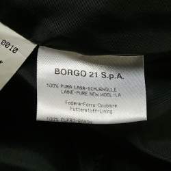 Pre Owned Giorgio Armani Black Wool Single Breasted Suit M