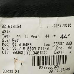 Pre Owned Giorgio Armani Black Wool Single Breasted Suit M