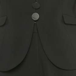 Pre Owned Giorgio Armani Black Wool Single Breasted Suit M