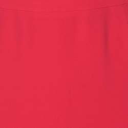 Pre Owned Giorgio Armani Pink Crepe Maxi Skirt XL