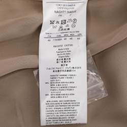 Pre Owned Giorgio Armani Beige Jacquard Single Breasted Blazer M