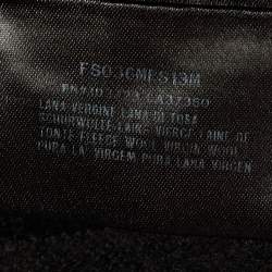 Pre Owned Giorgio Armani Black Wool Pocket Front Jacket XL