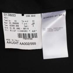 مملوكة مسبقًا Giorgio Armani Black Fabric Pant Suit M