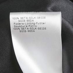 مملوكة مسبقًا فستان جورجيو أرماني ميني كت رمادي حرير مقاس صغير (سمول)