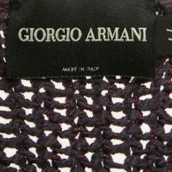 مملوكة مسبقًا Giorgio Armani Purple Cotton & Silk Sleeveless Tank Top M