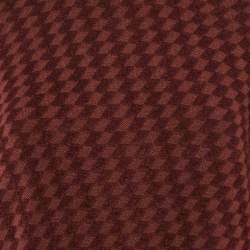 Pre Owned كنزة دائرية جيور جيو أرماني منسوجة بنمط هندسي مقاس كبير