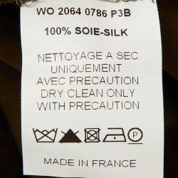 مملوكة مسبقًا Giorgio Armani Vintage Brown Embroidered Lace Mini Dress M