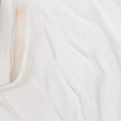 Pre Owned Giorgio Armani Cream Ruffled Sleeveless Top M