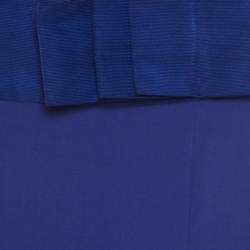 Giorgio Armani Purple Wool Bow Detail Midi Skirt M