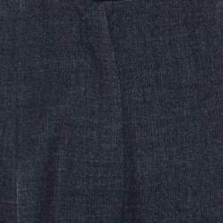 Giorgio Armani Navy Blue Wool High Waist Pants S