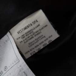 Pre Owned Giorgio Armani Black Wool Mandarin Collar Blazer L