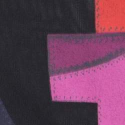 Pre Owned Giorgio Armani Black Sheer Logo Print T-Shirt S