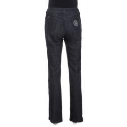 Pre Owned Giorgio Armani Indigo Blue Denim Straight Fit Jeans S