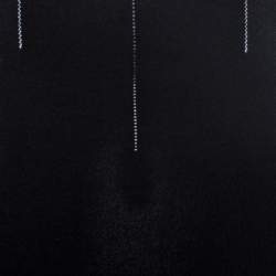 Pre Owned Giorgio Armani Black Knit Cutout Detail Sheath Dress S