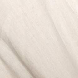 Pre Owned Giorgio Armani Beige Linen Flared Maxi Skirt M