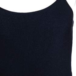 Pre Owned Giorgio Armani Navy Blue Knit Fitted Camisole L 
