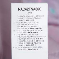 Pre Owned Giorgio Armani Pink Floral Jacquard Silk Blend Oversized Blouse XL