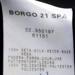 Pre Owned Giorgio Armani Black Silk Sleeveless A Line Dress S