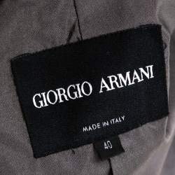 Giorgio Armani Multicolor Striped Jacquard Toggle Button Jacket S