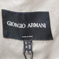 Giorgio Armani Silver Linen Safari Jacket M