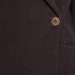 Pre Owned Giorgio Armani Brown Wool Double Breasted Coat M