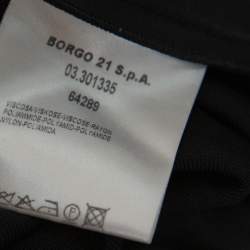 Pre Owned Giorgio Armani Black Knit Leggings S
