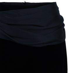 Giorgio Armani Black Velvet Skirt M