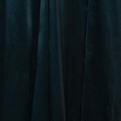 Pre Owned Giorgio Armani Green Sateen Slit Detail Flared Maxi Skirt M