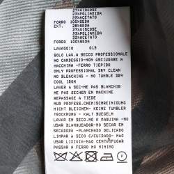 Pre Owned Giorgio Armani Multicolor Striped Jacquard Button Front Pleated Jacket L