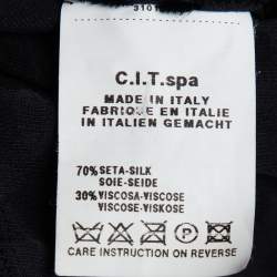 Pre Owned Giorgio Armani Devore Long Sleeve Top S