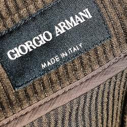 Giorgio Armani Brown Corduroy Wide Leg Pants M