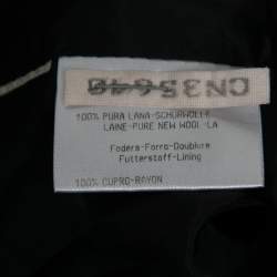 Pre Owned Giorgio Armani Black Wool Single Breasted Blazer S