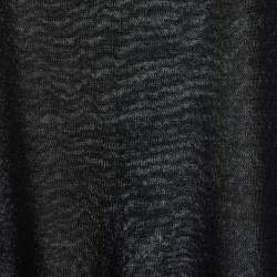 Pre Owned Giorgio Armani Black Cashmere Sleeveless Top S