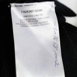 Pre Owned Giorgio Armani Black Cashmere Sleeveless Top S