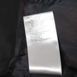 Pre Owned Giorgio Armani Black Acetate Skirt Suit S
