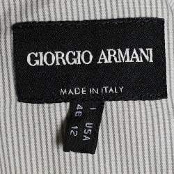 Giorgio Armani Blue Denim Button Front Jacket L
