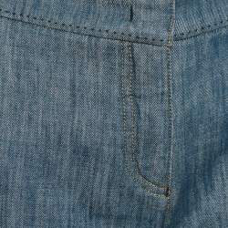 Pre Owned Giorgio Armani Blue Denim Straight Fit Jeans M/Waist - 34"