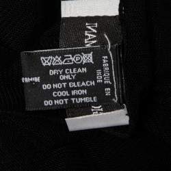 Pre Owned Giorgio Armani Vintage Black Tulle Tiered Sleeve Bolero ( One Size )