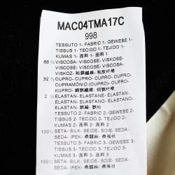 Pre Owned Giorgio Armani Black Velvet Sleeveless Top L