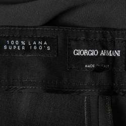 Giorgio Armani Charcoal Grey Wool Trousers L