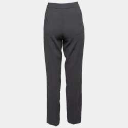 Giorgio Armani Charcoal Grey Wool Trousers L